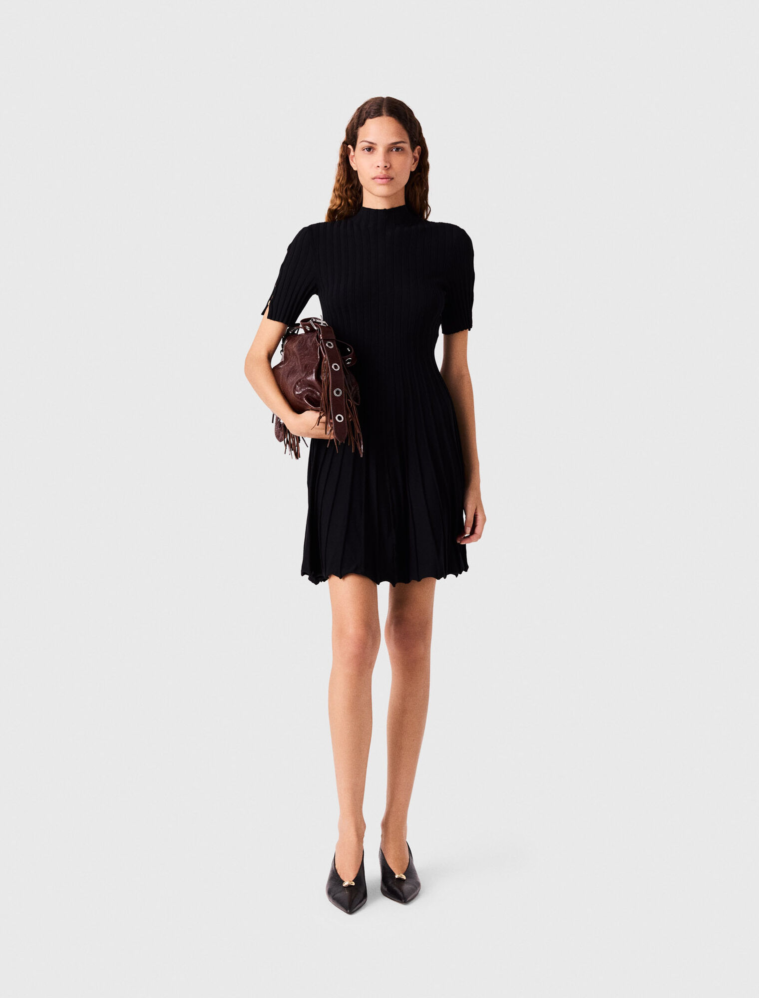 Robe courte en maille