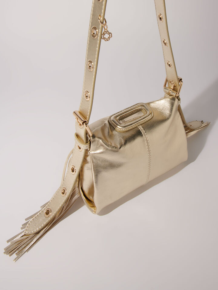 Sac Miss M Mini en cuir métal
