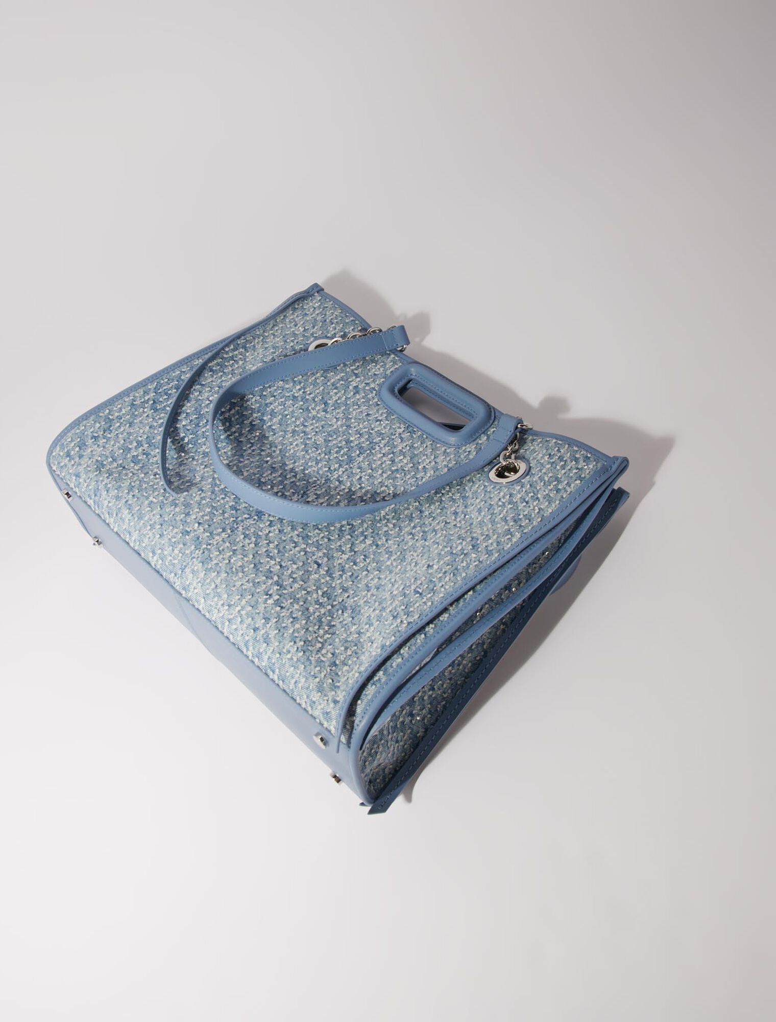 Cabas en toile denim et strass