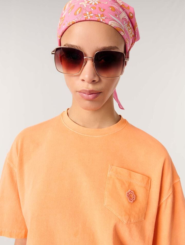Tee-shirt avec logo bijou