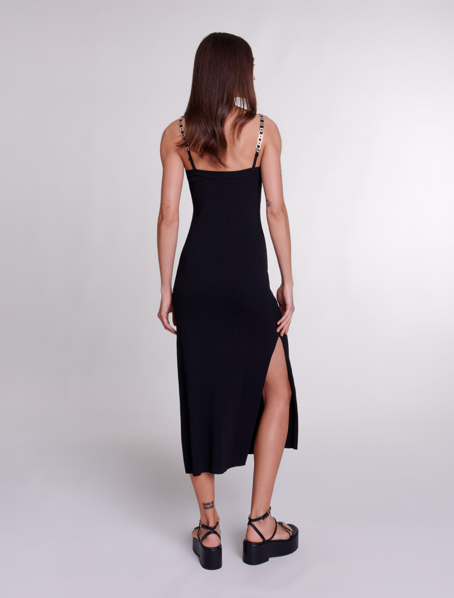 Robe longue en maille