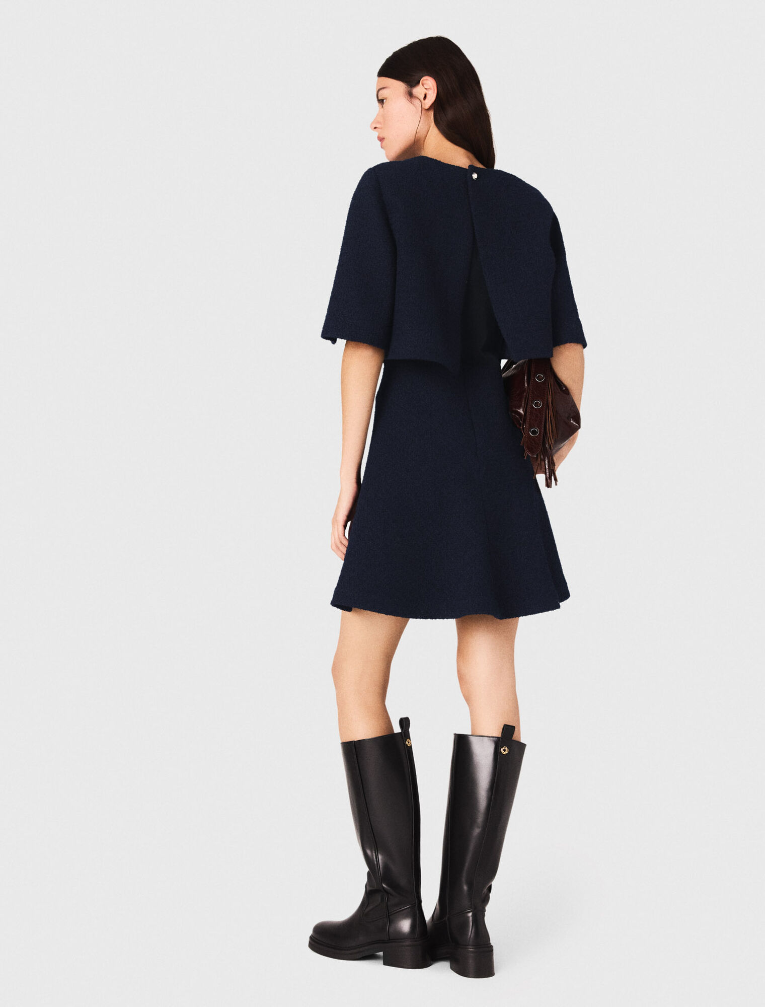 Robe 2en1 en tweed