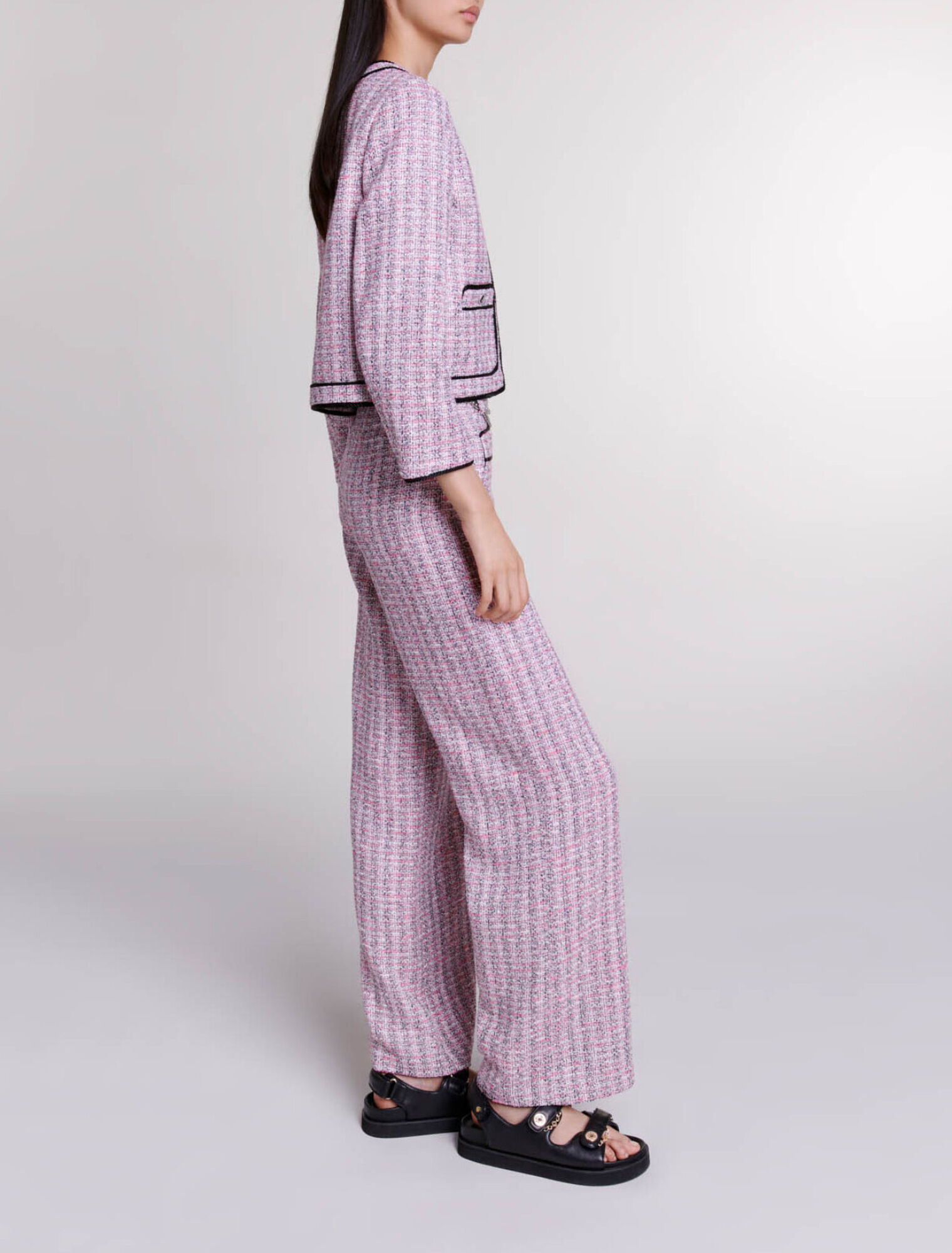 Veste courte en tweed