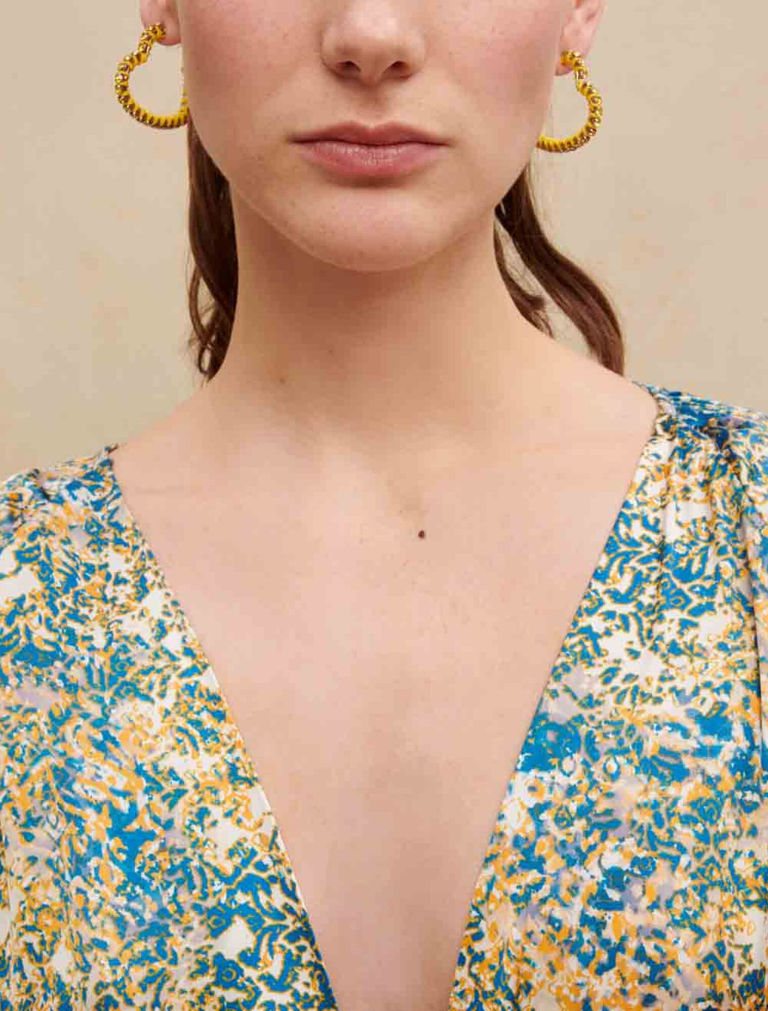 Robe longue imprimée