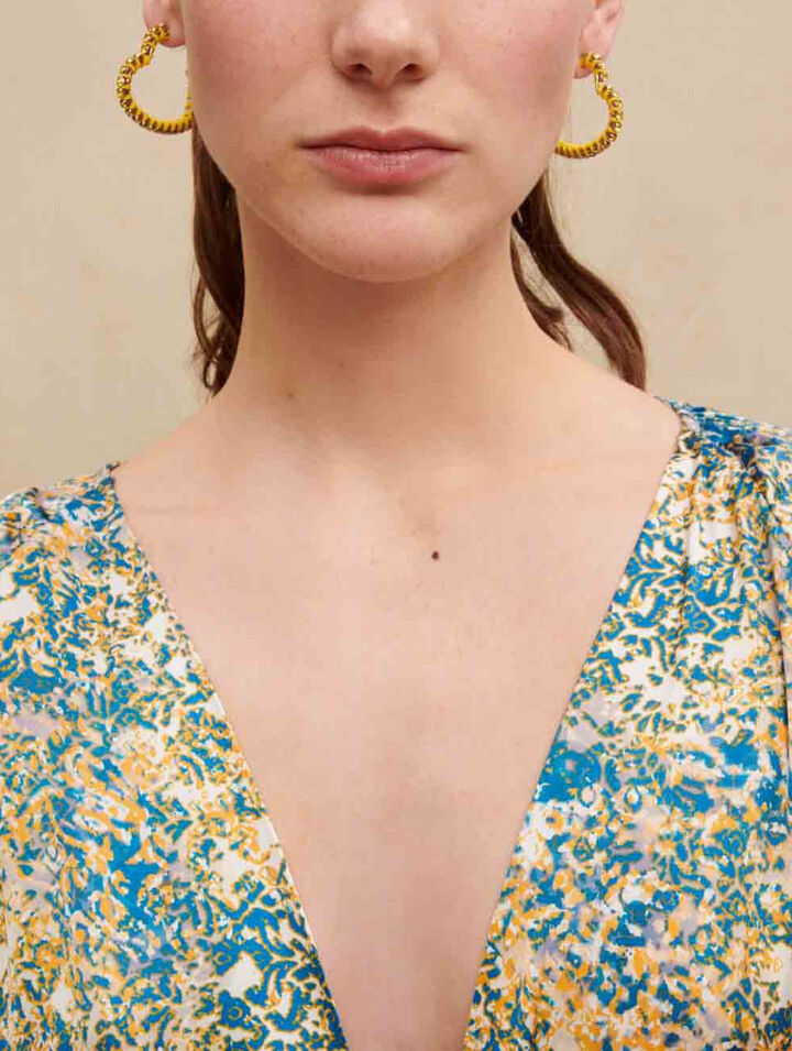 Robe longue imprimée