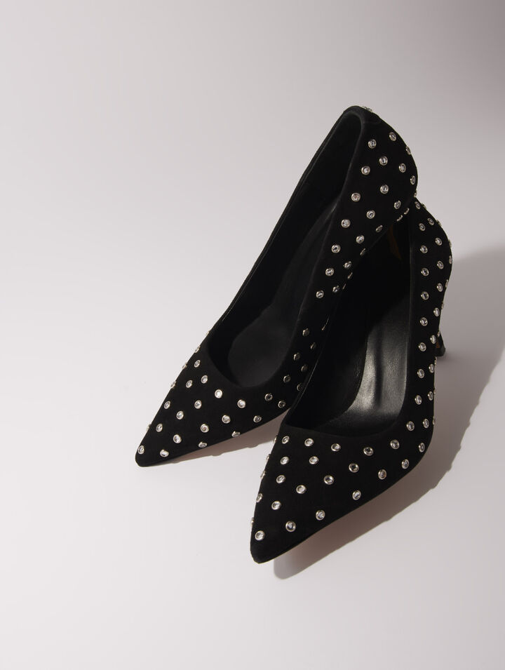 Escarpins pointus à strass