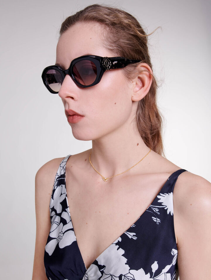 Lunettes rondes en ac&eacute;tate