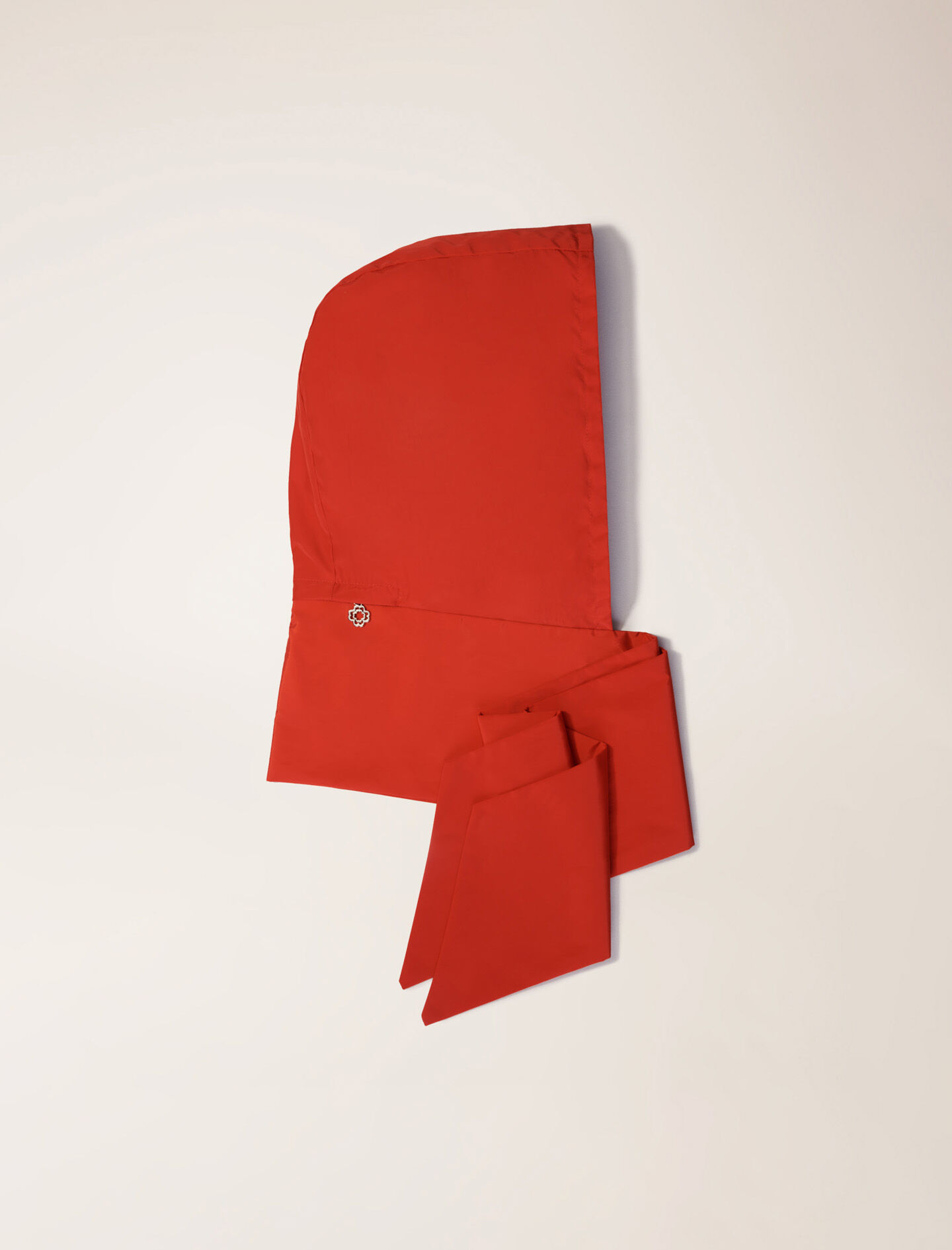 maje Capuche écharpe rétractable Rouge