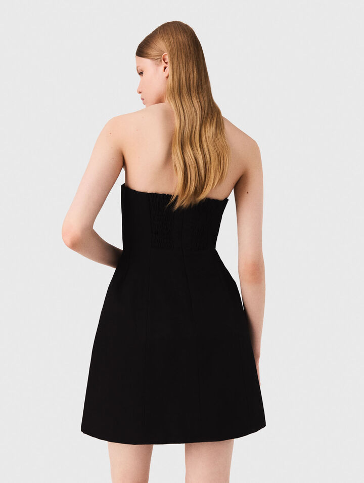 Robe bustier courte en lin