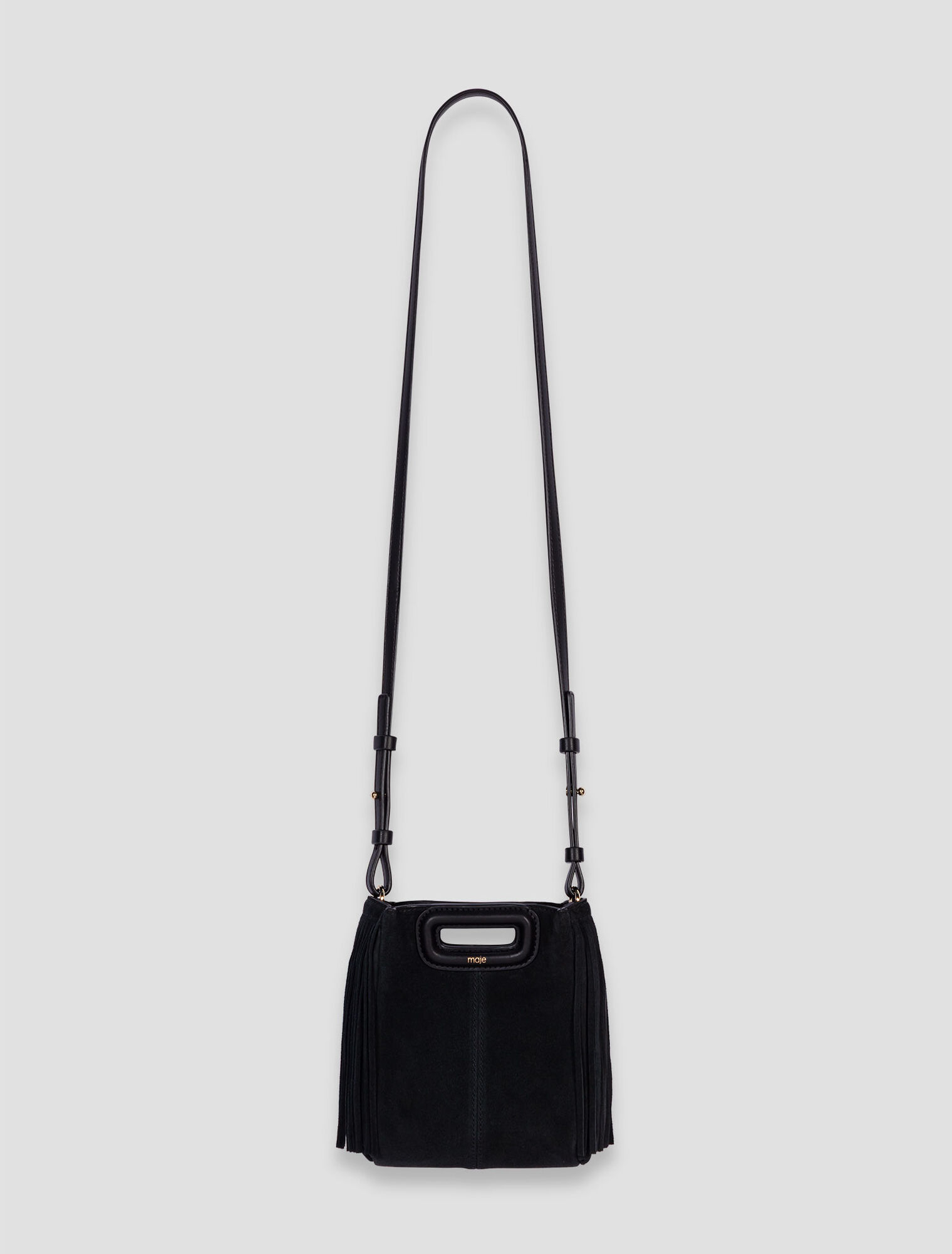 Sac M mini en cuir suède