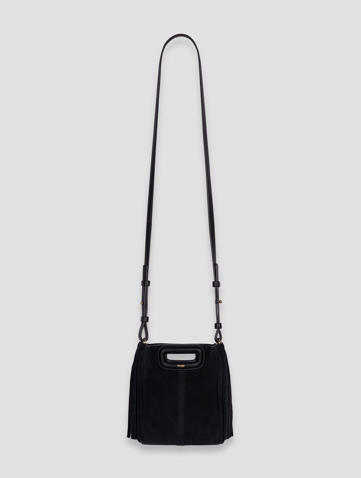Sac M mini en cuir suède