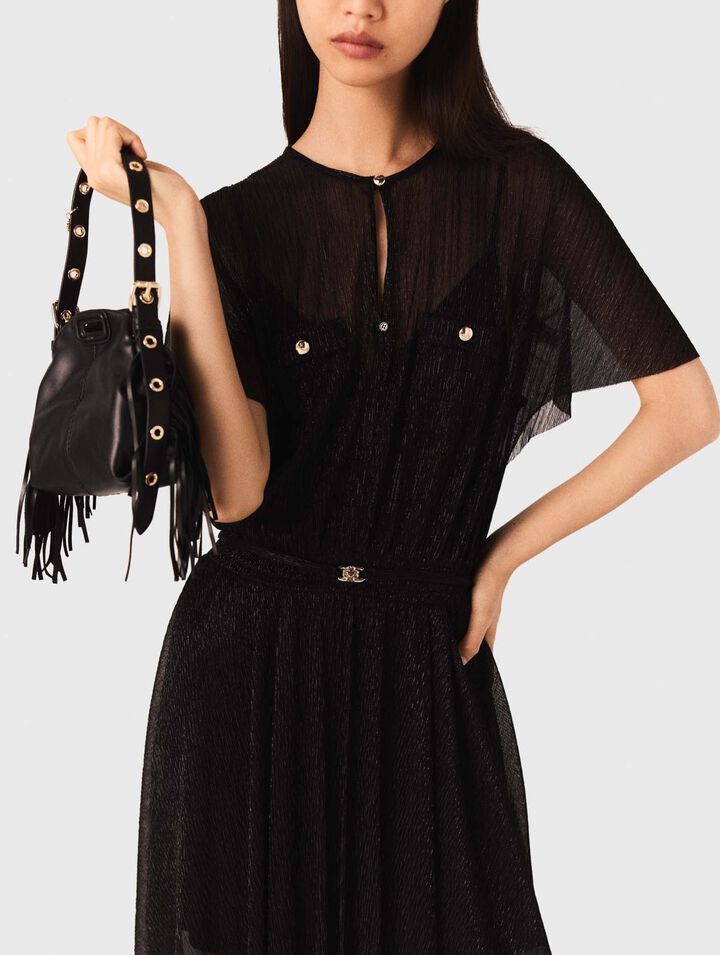 Robe longue métalisée