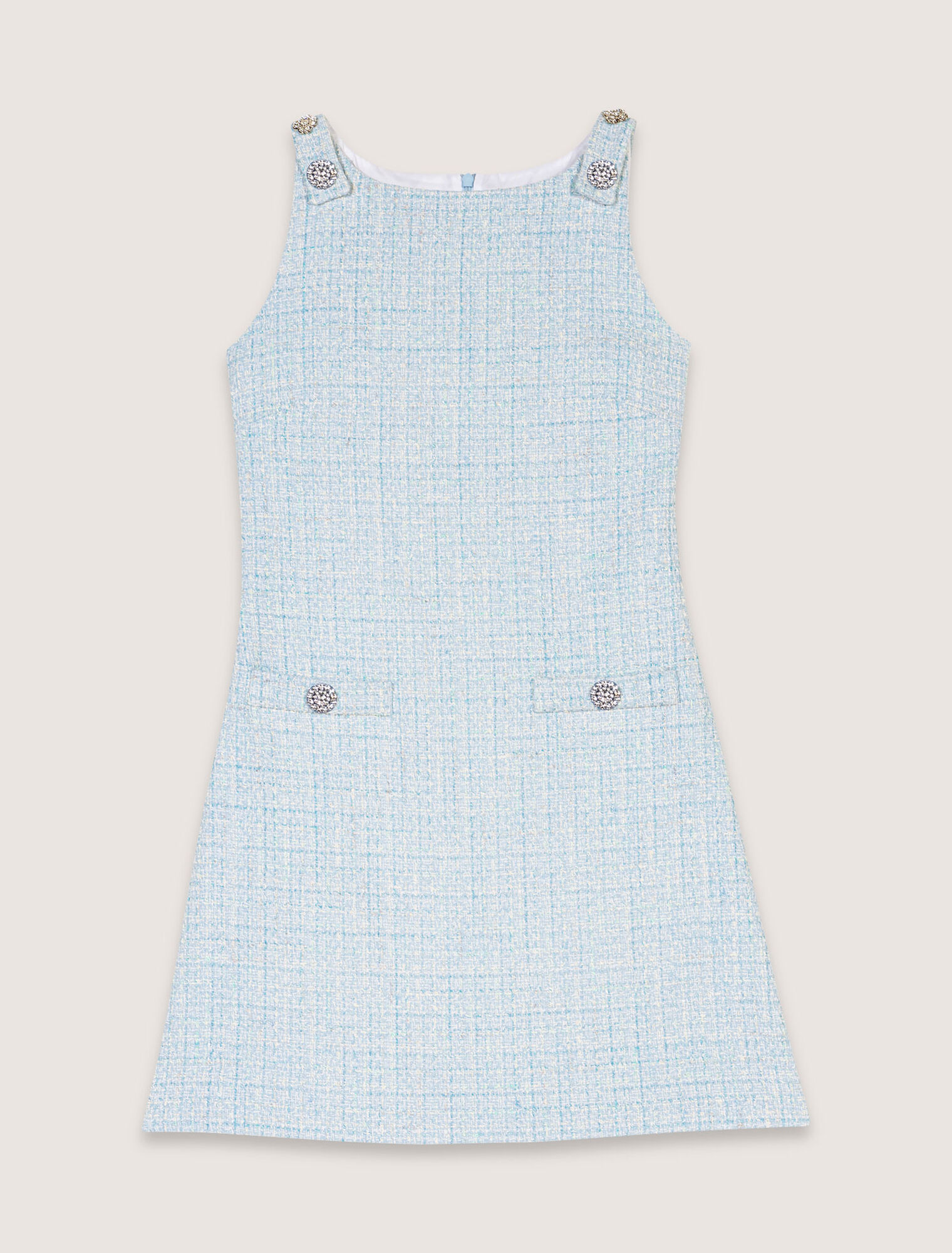 Robe courte en tweed
