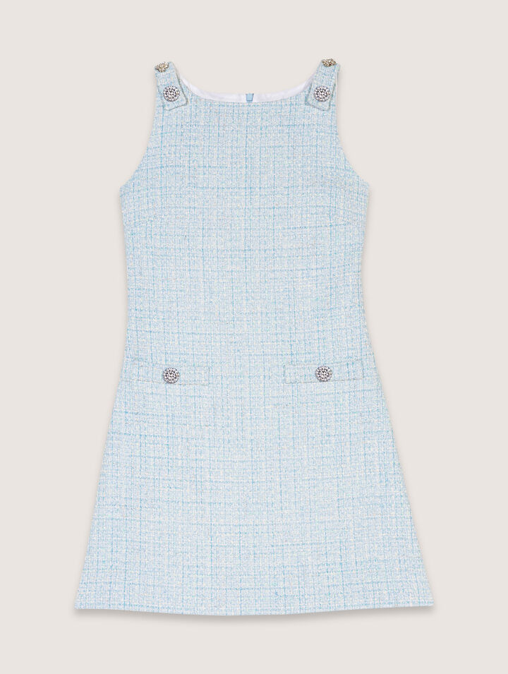 Robe courte en tweed