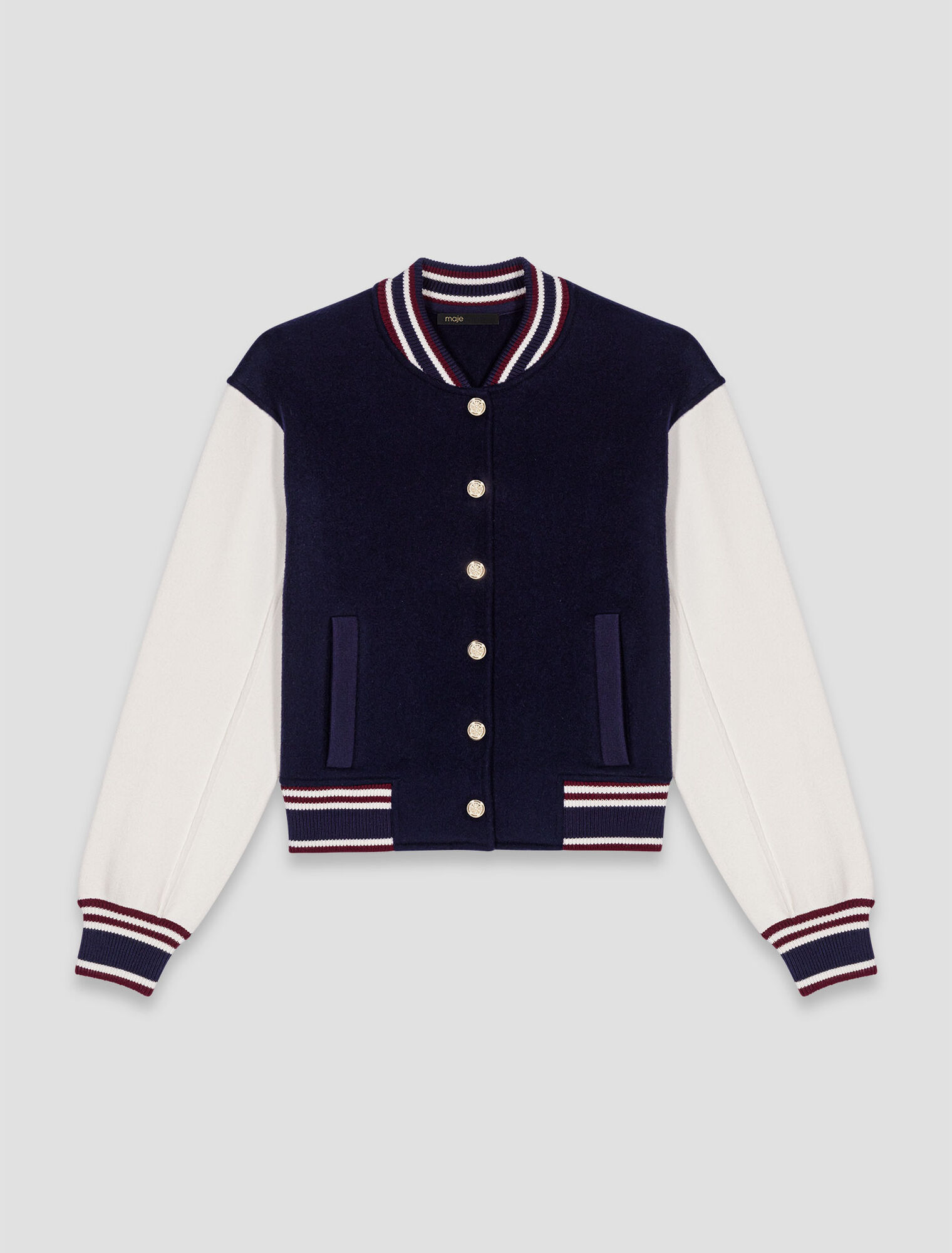 Bomber en tissu mélangé