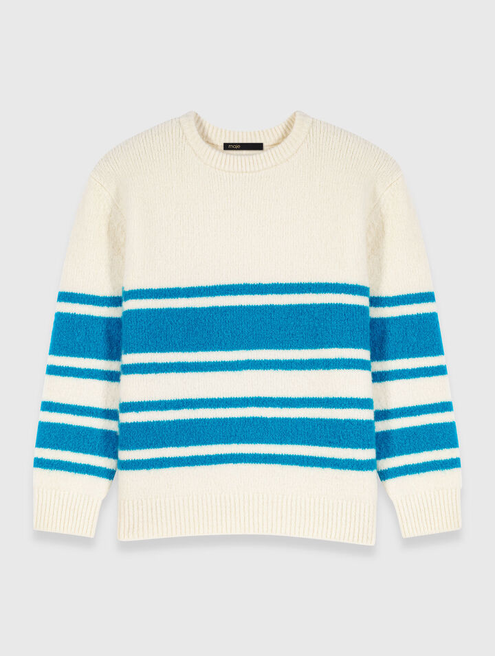 Pull ample en laine melangé