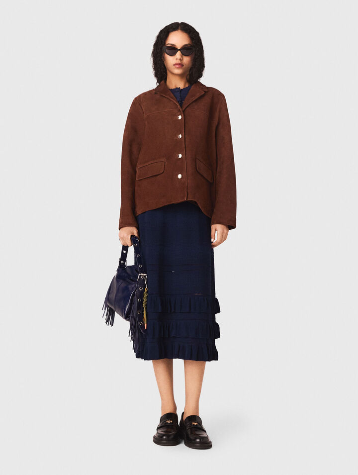 Veste en su&eacute;de