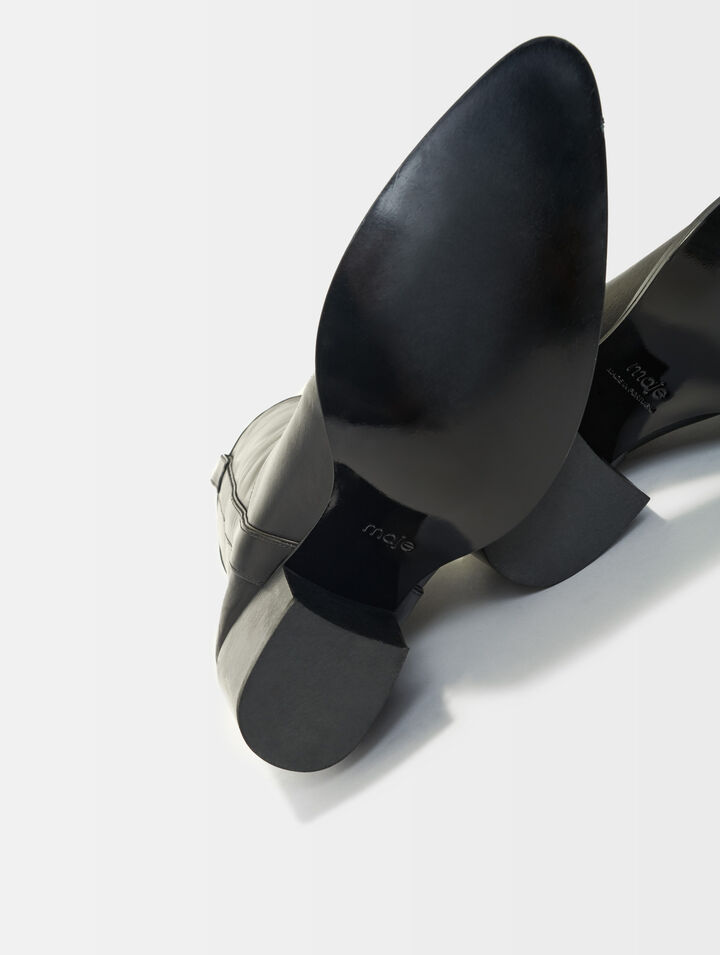 Bottes western en cuir