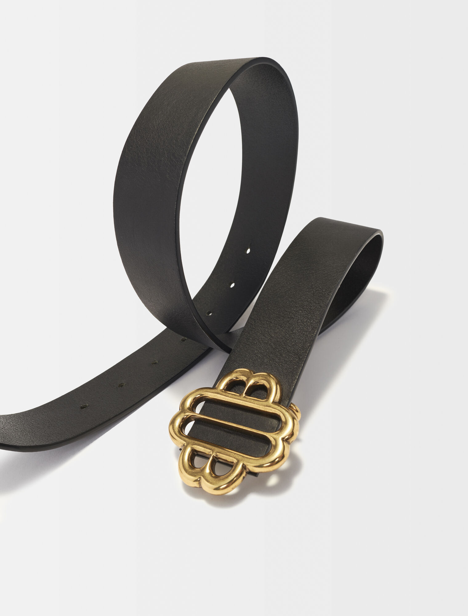 Ceinture logo Clover en cuir