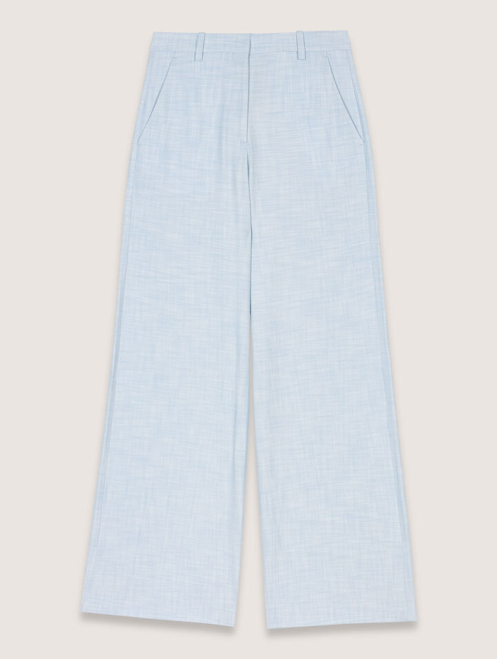 Pantalon de tailleur large