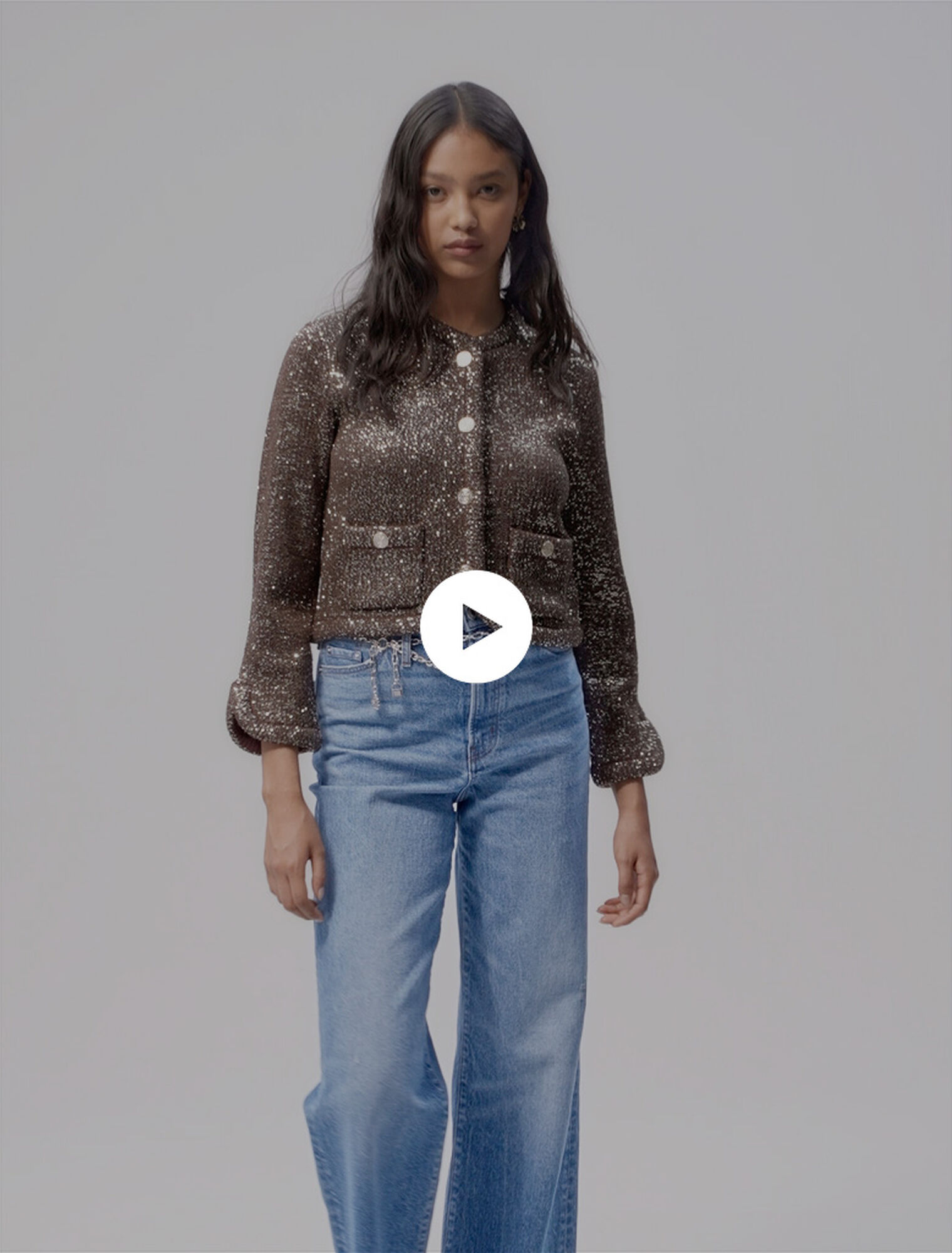Cardigan à sequins