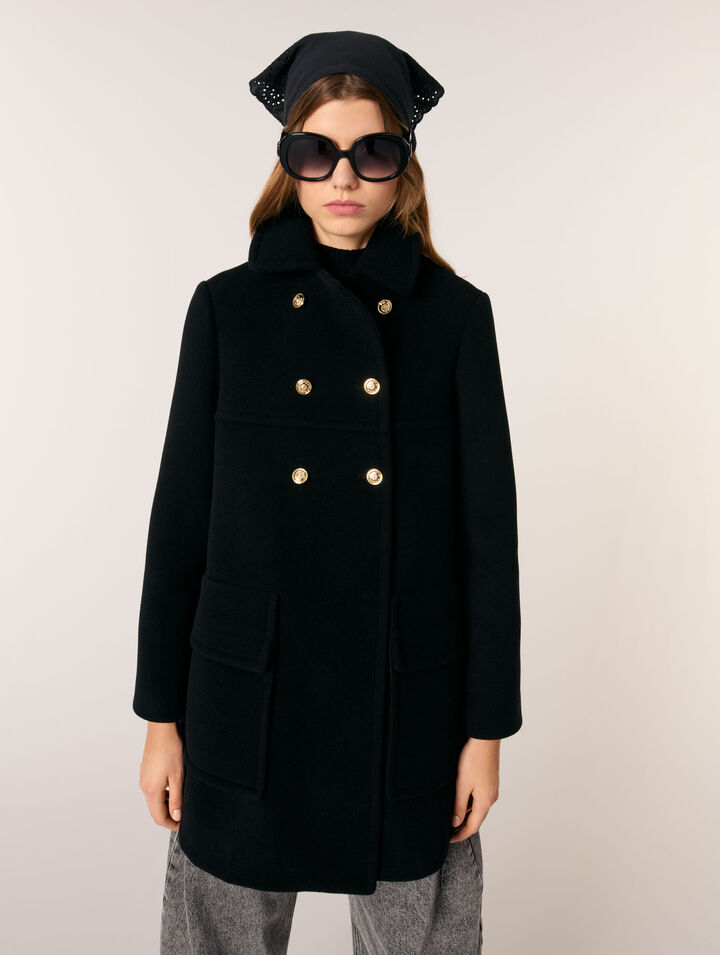 Manteau en laine mélangée