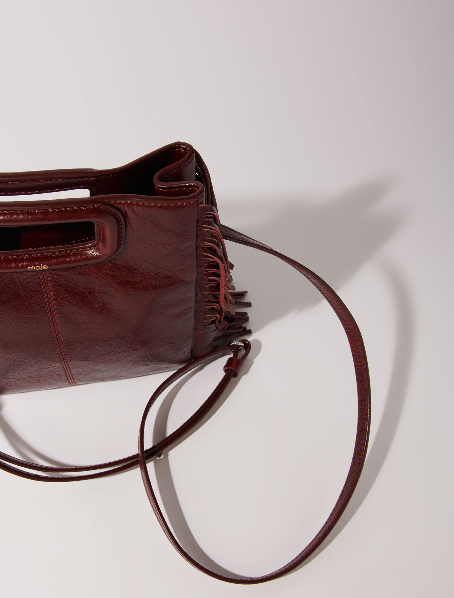 Sac M en cuir craquelé