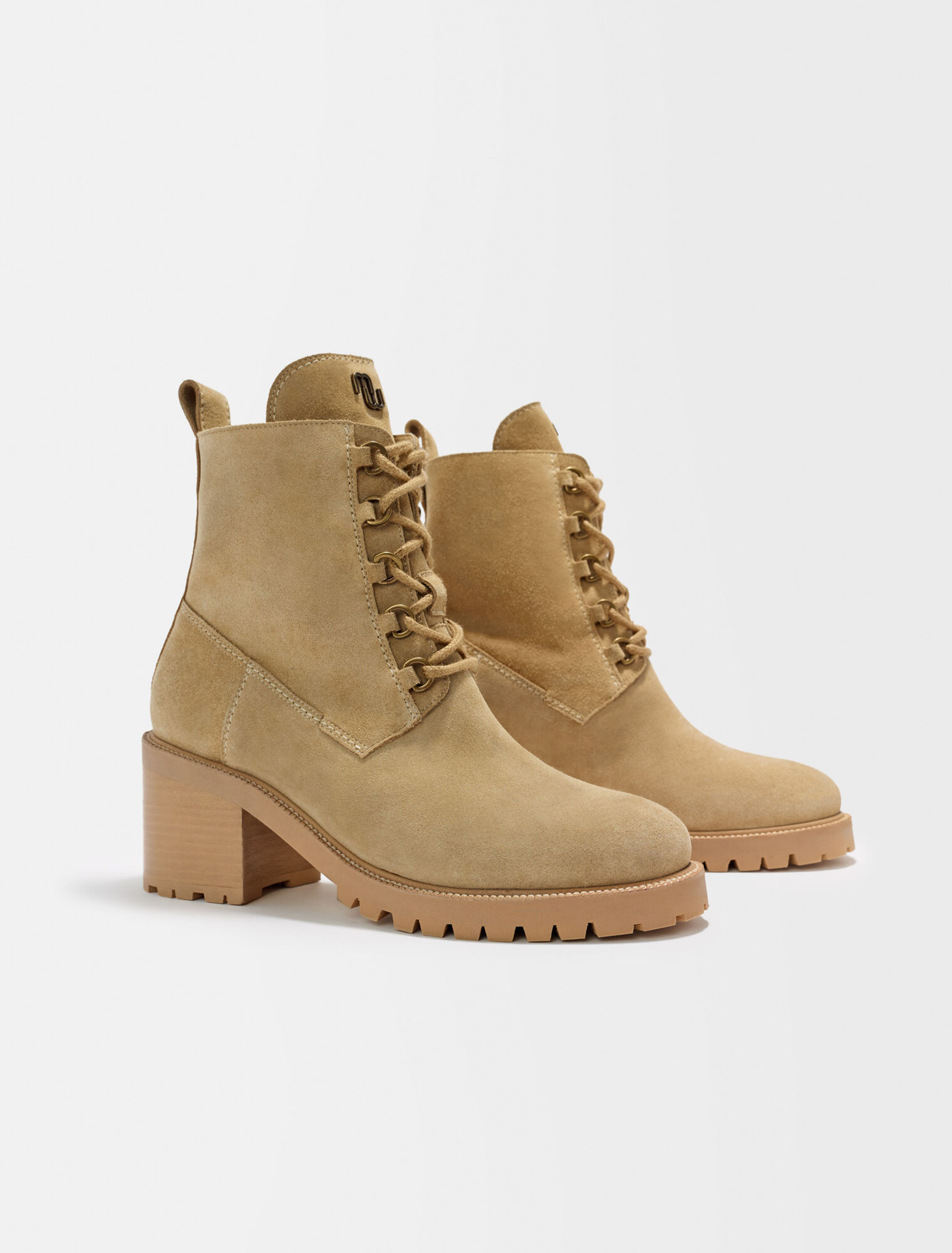 Bottines cuir suède