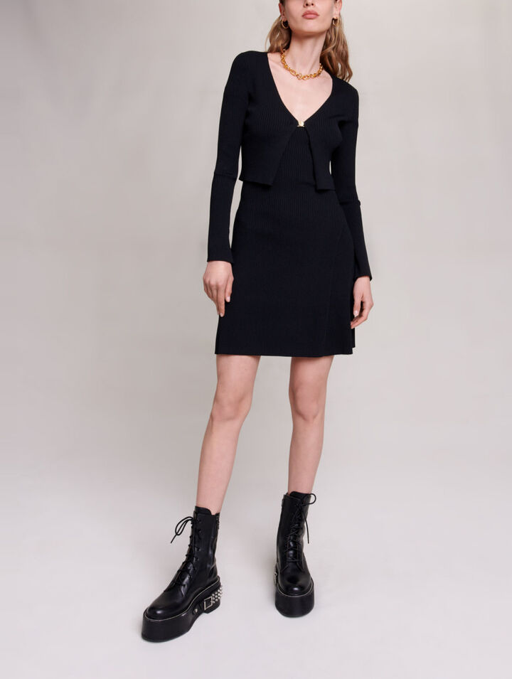 Robe en maille 2 en 1