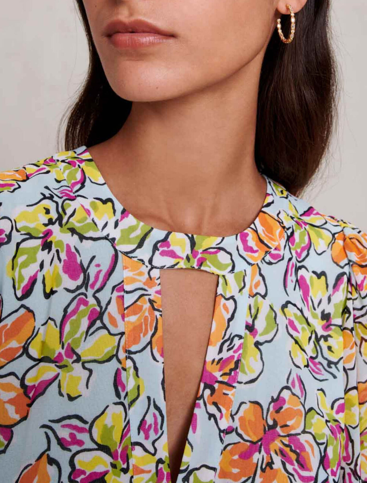 Robe longue imprimée