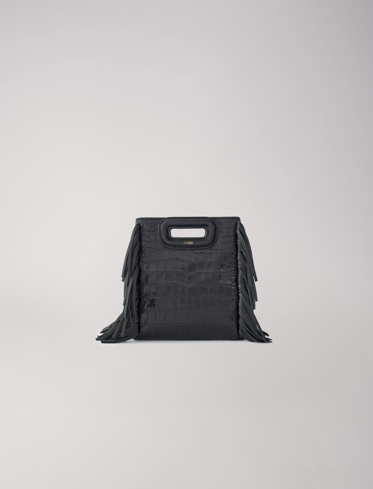 Sac M Mini en cuir effet croco Sacs M Maje