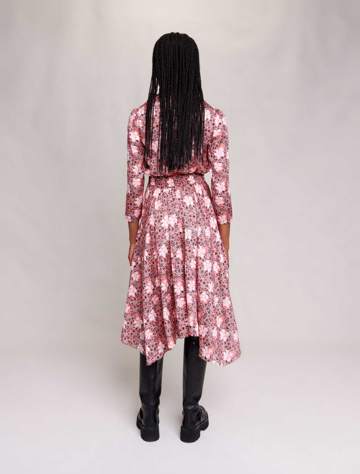 Robe longue à fleurs