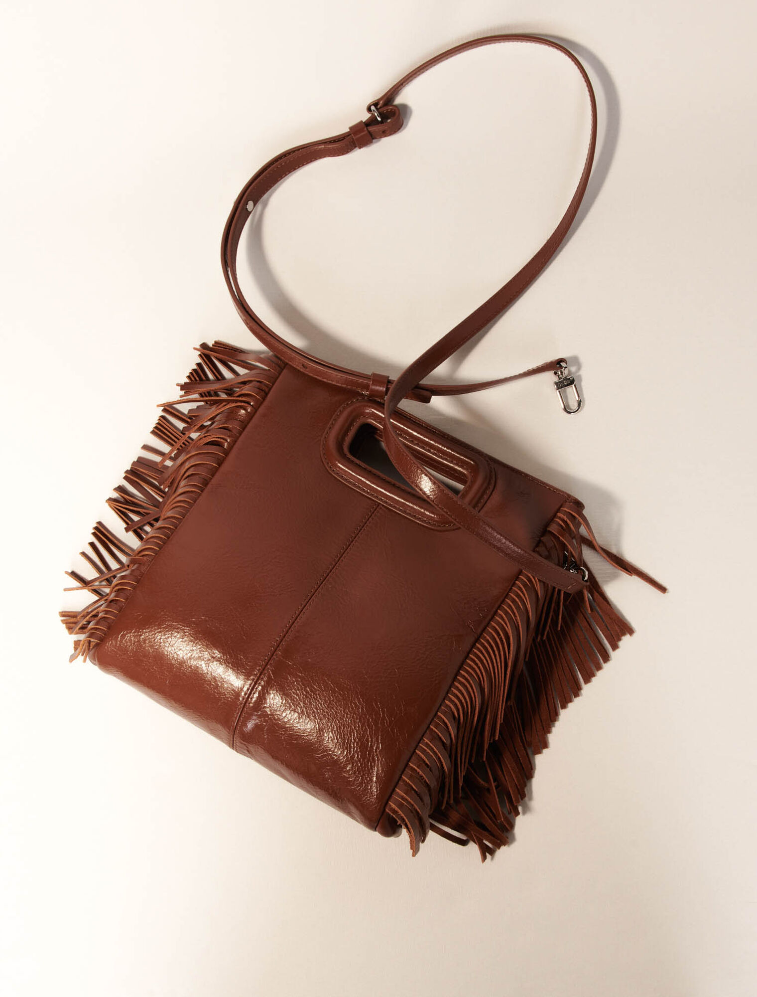 Sac M en cuir craquelé