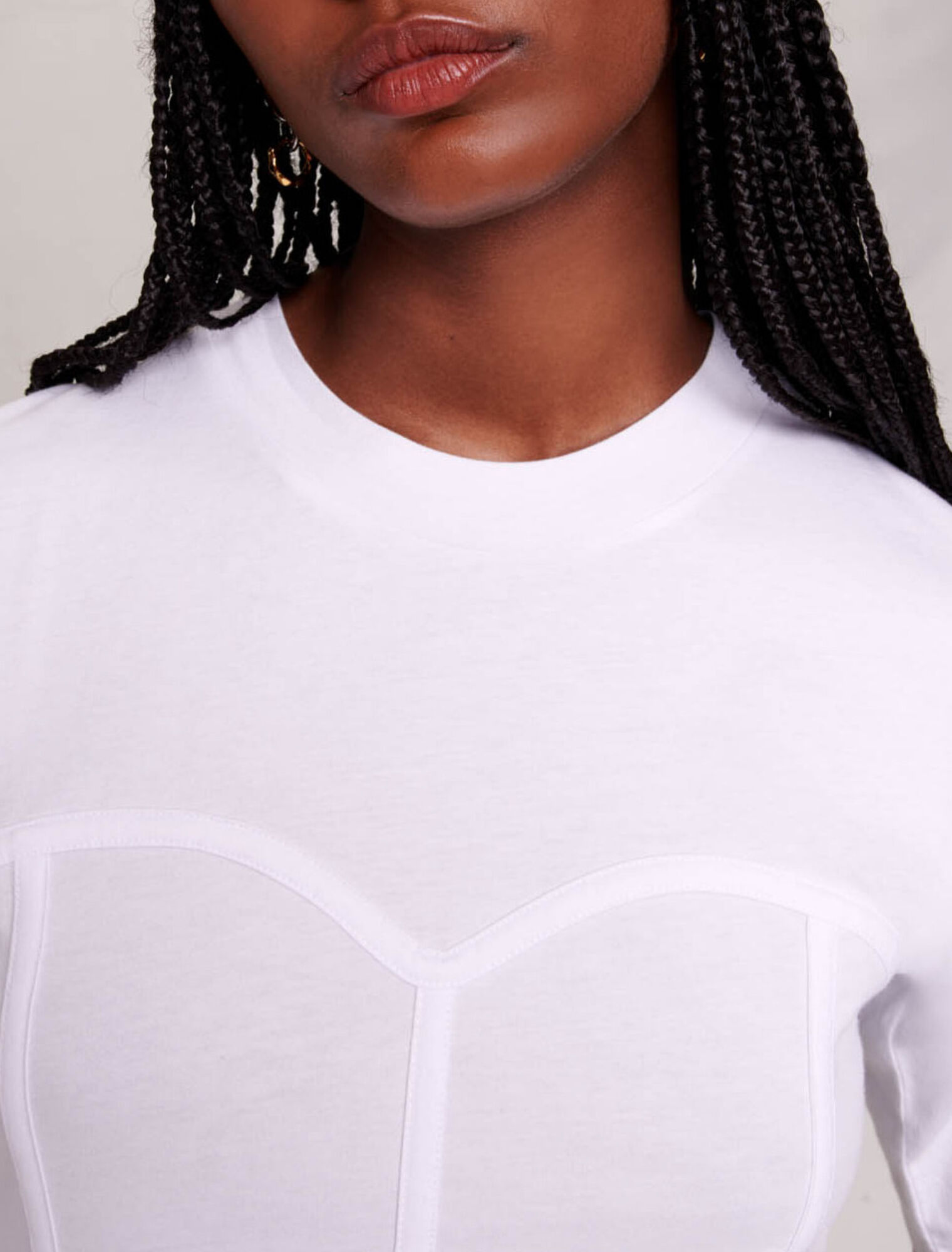 T-shirt effet corset
