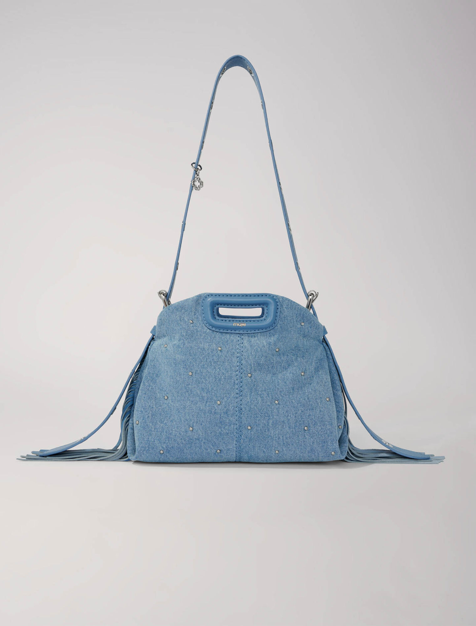 Sac Miss M Mini denim à studs