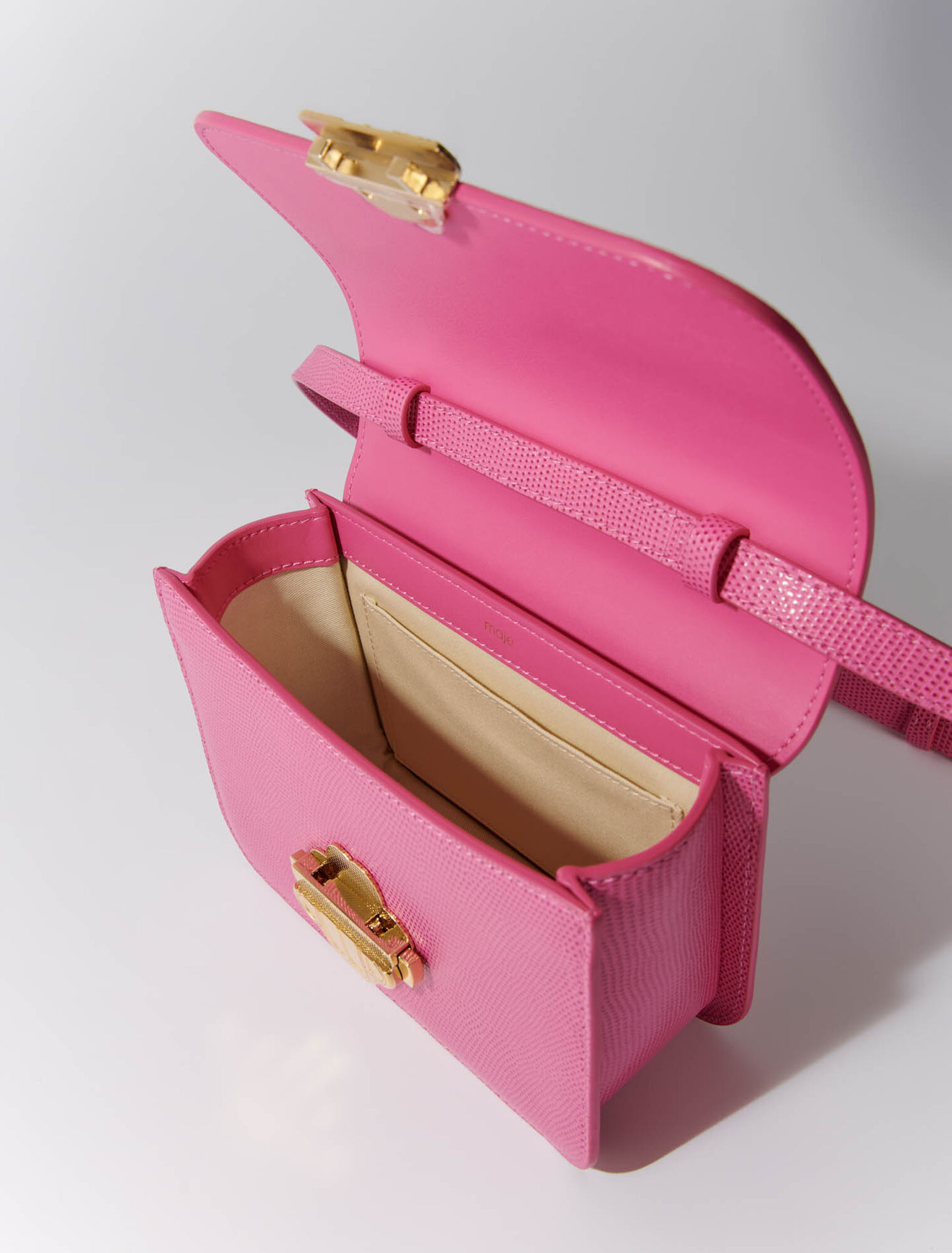 Sac Clover en cuir effet lézard