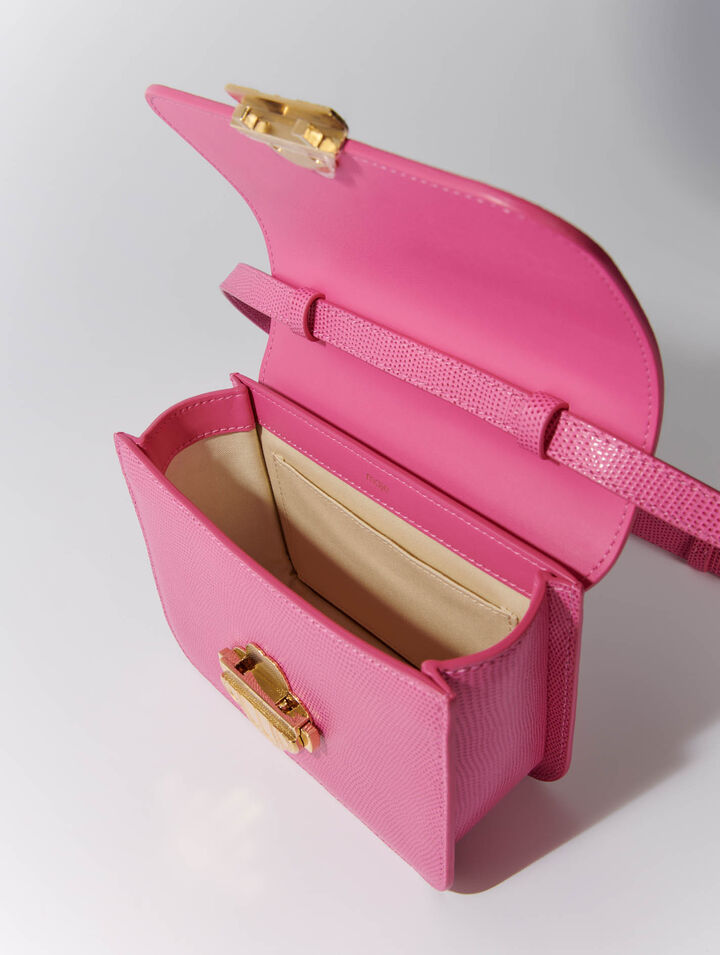 Sac Clover en cuir effet lézard