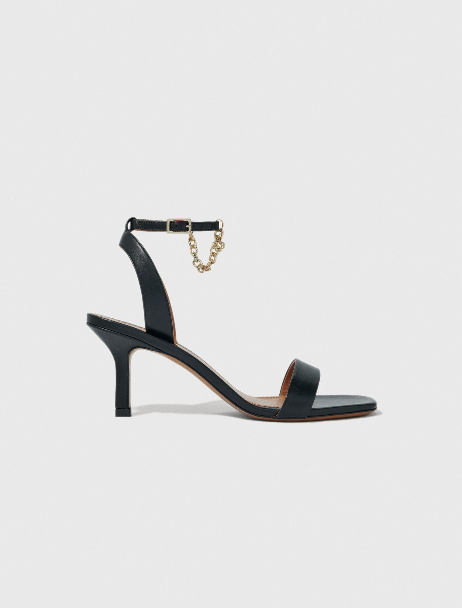 Sandales en cuir à talons