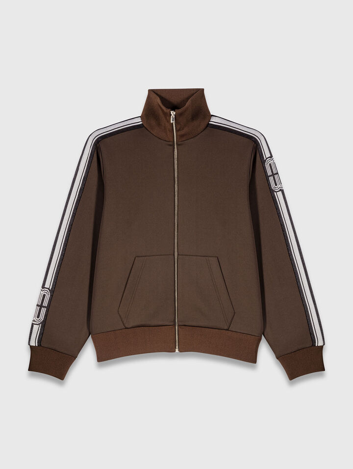 Sweatshirt avec bandes droites