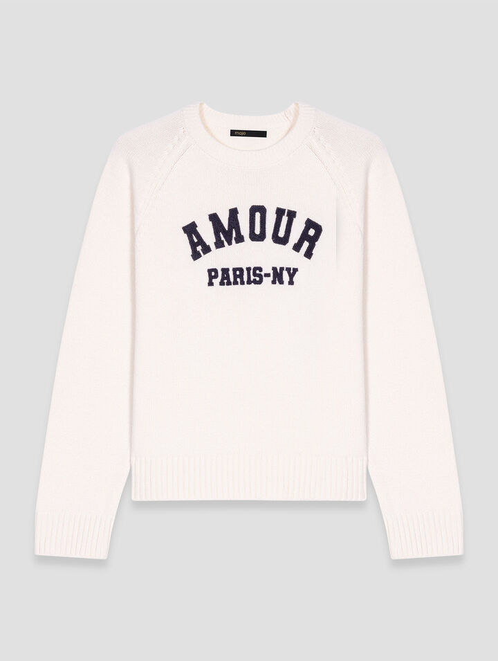 Pull en maille côtelée