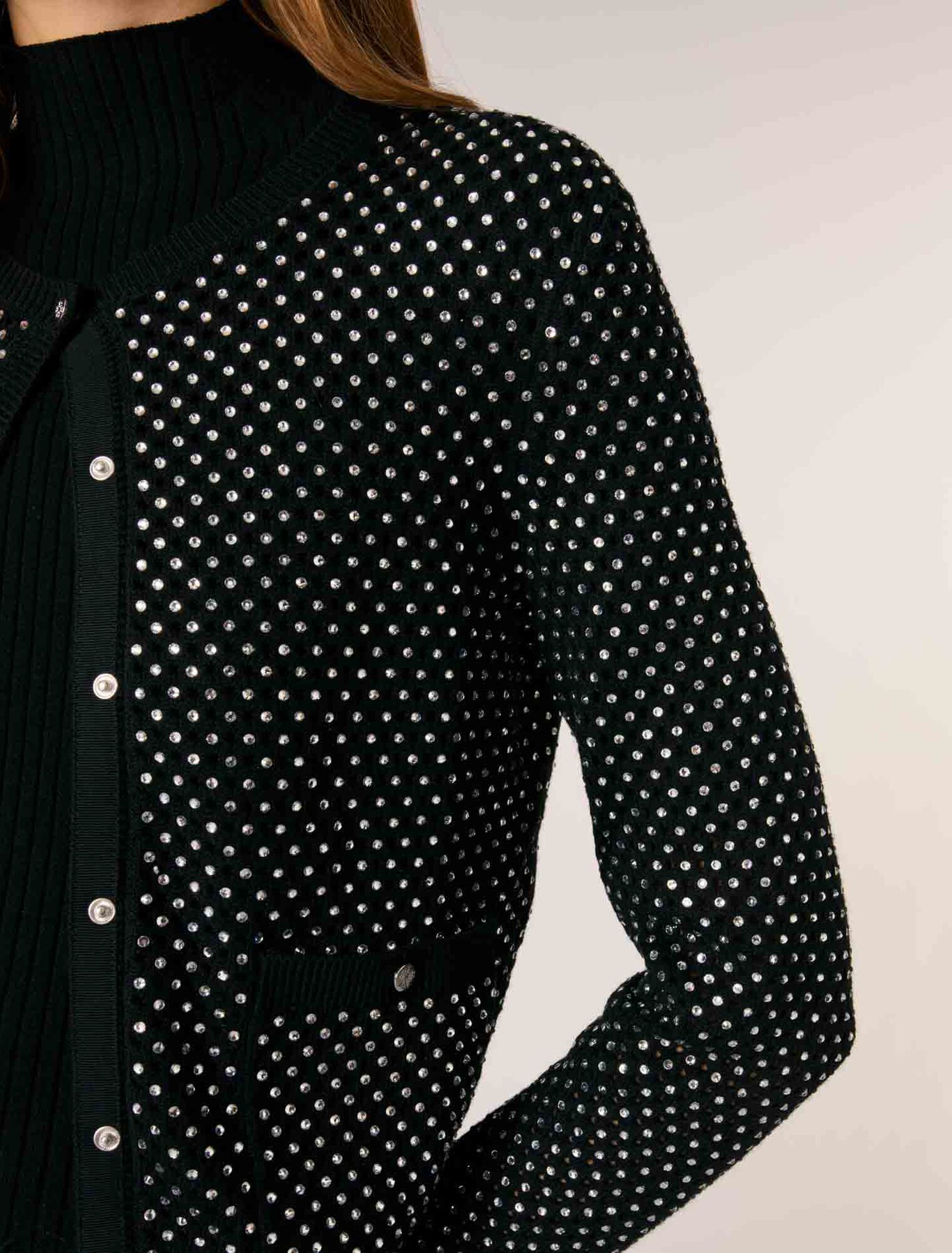 Cardigan à strass