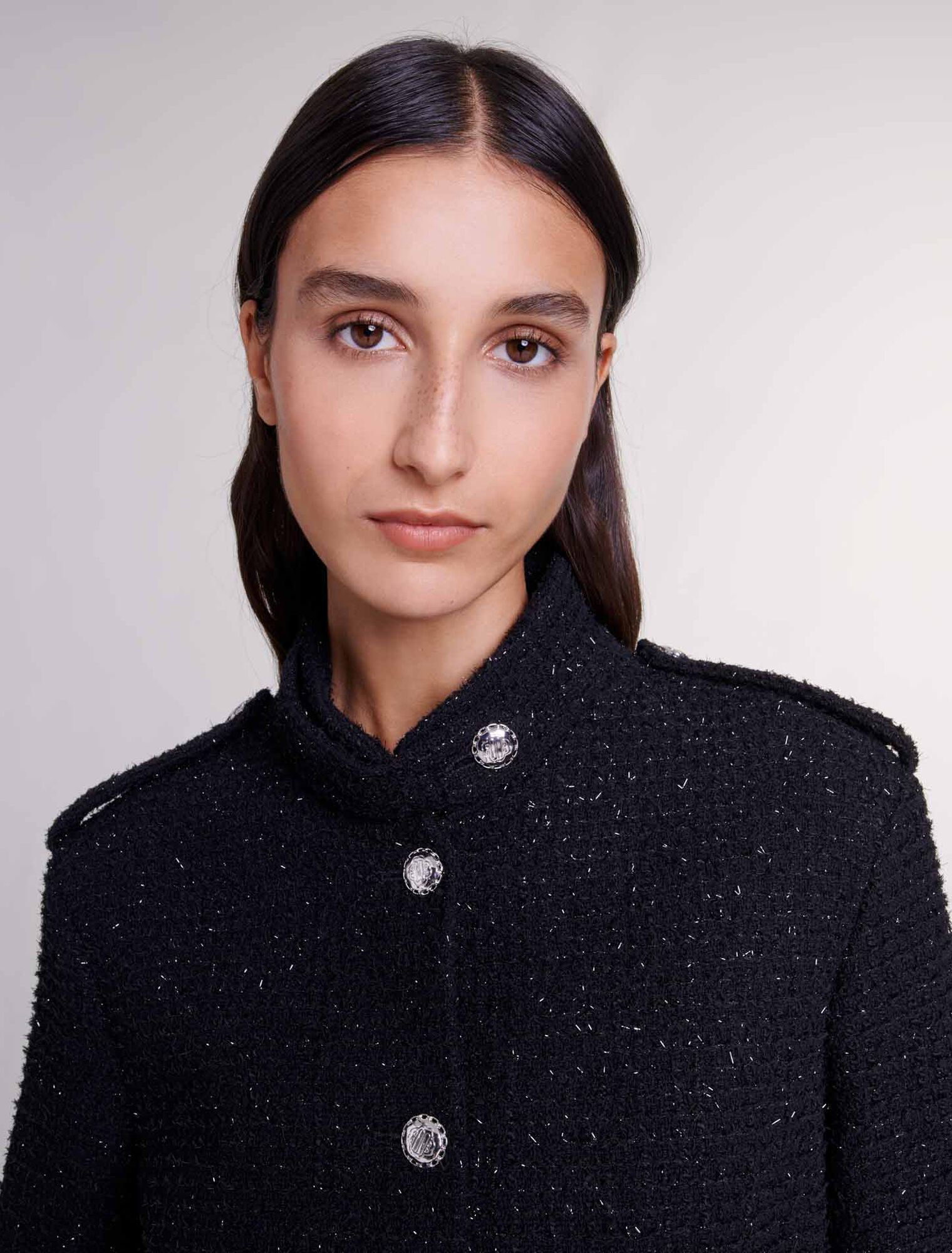 Veste courte en tweed