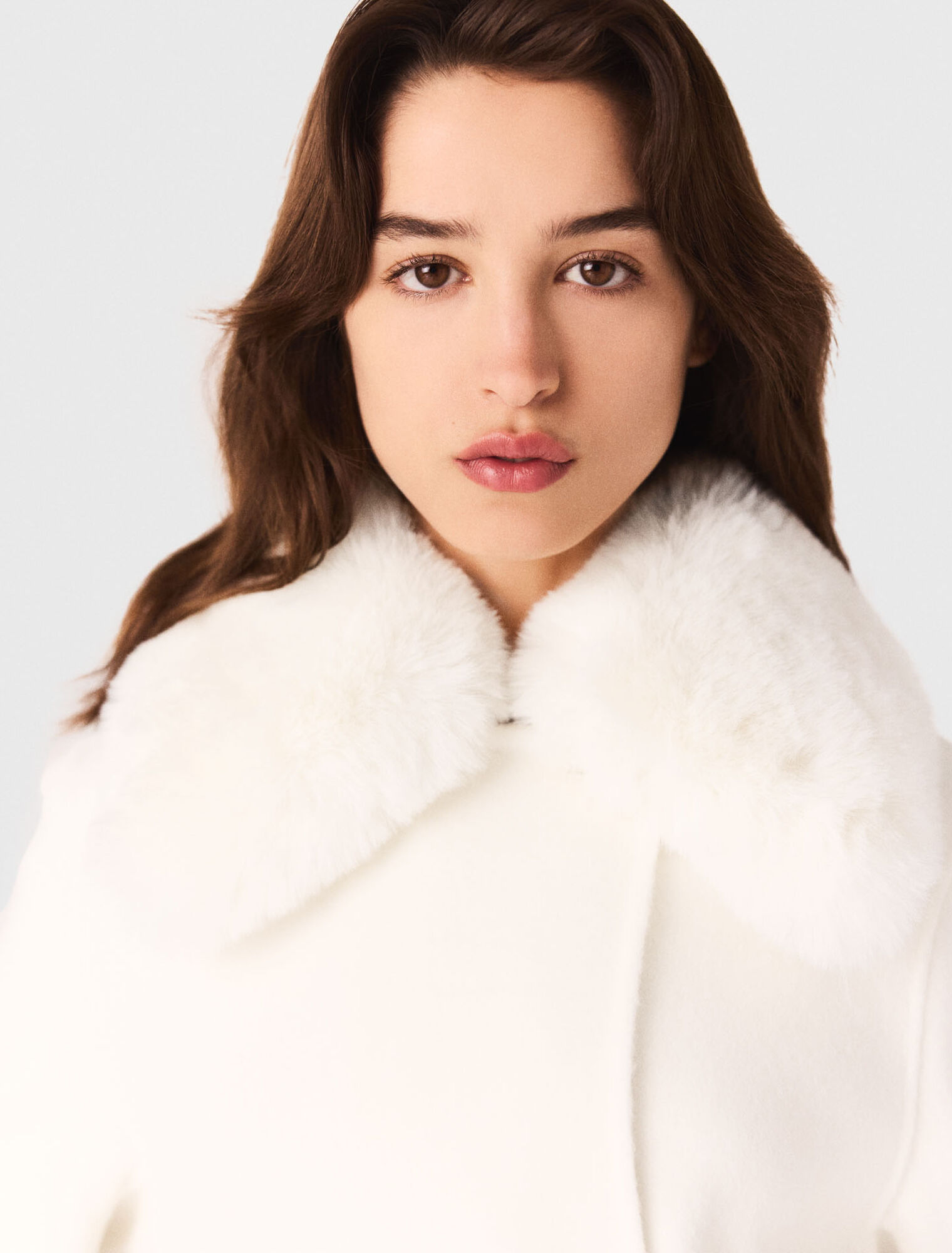Manteau long double face