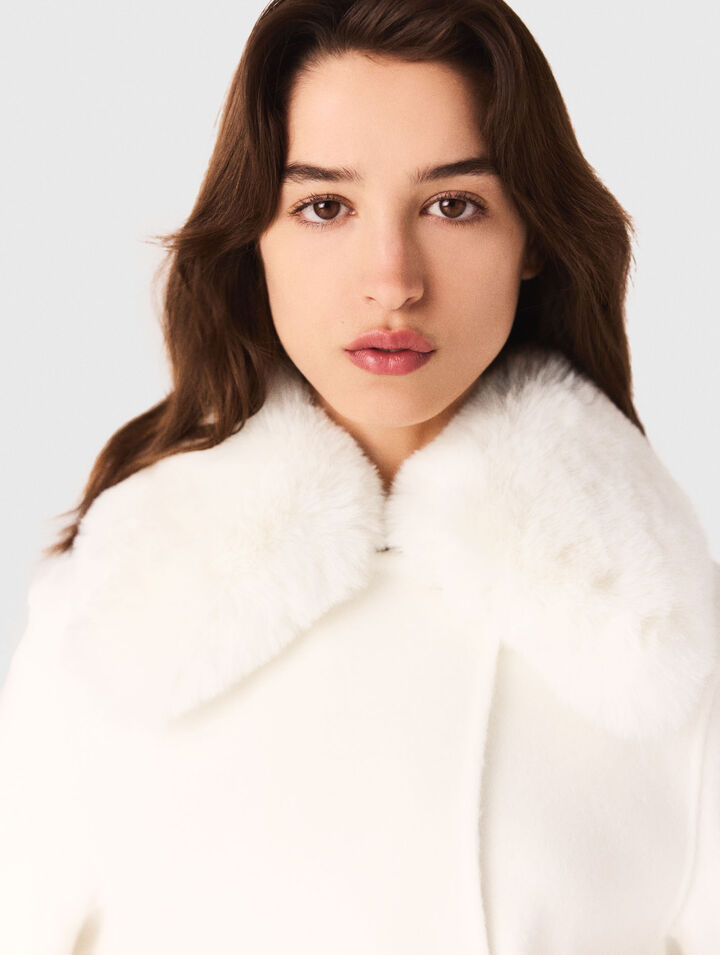 Manteau long double face
