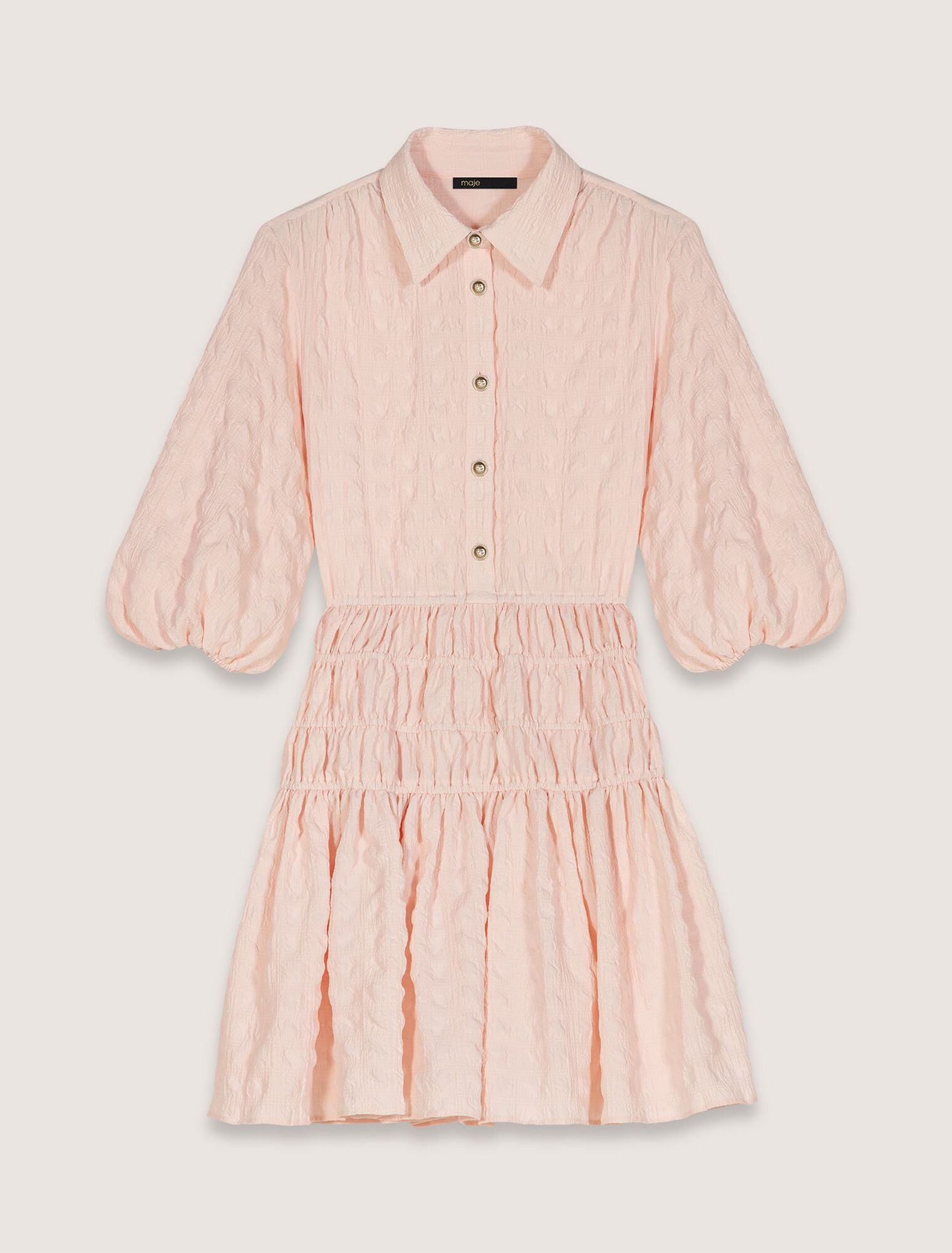 Robe courte plissée satinée 