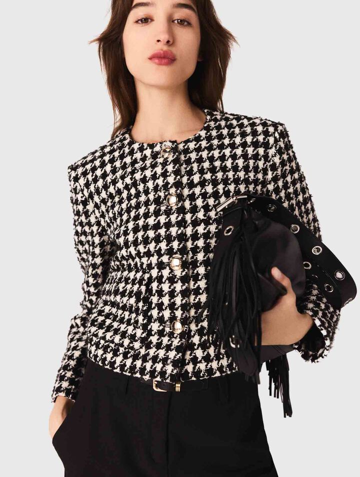 Veste courte en tweed