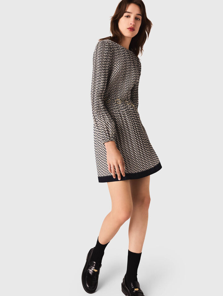 Robe plissée imprimée