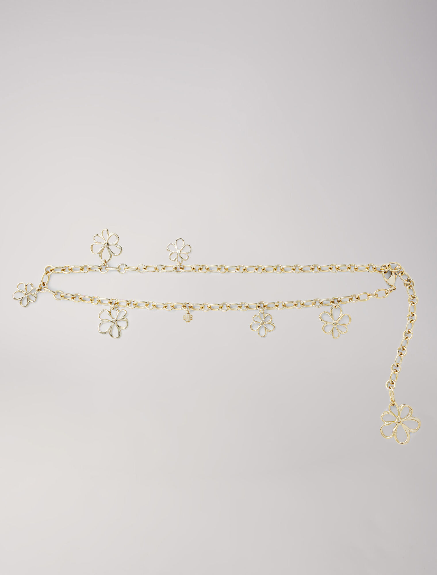 Ceinture chaîne ornée de fleurs