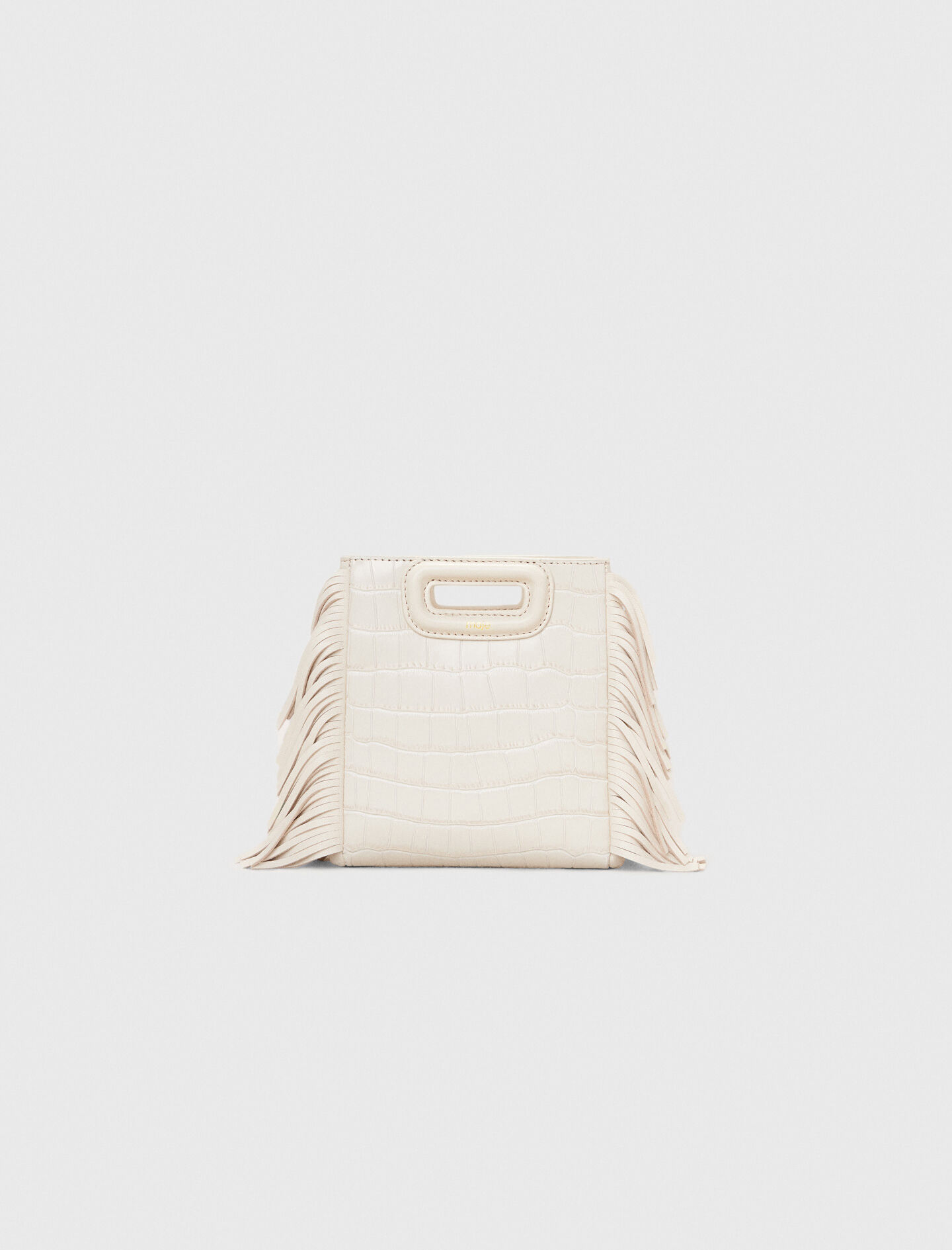 Sac M Mini en cuir effet croco