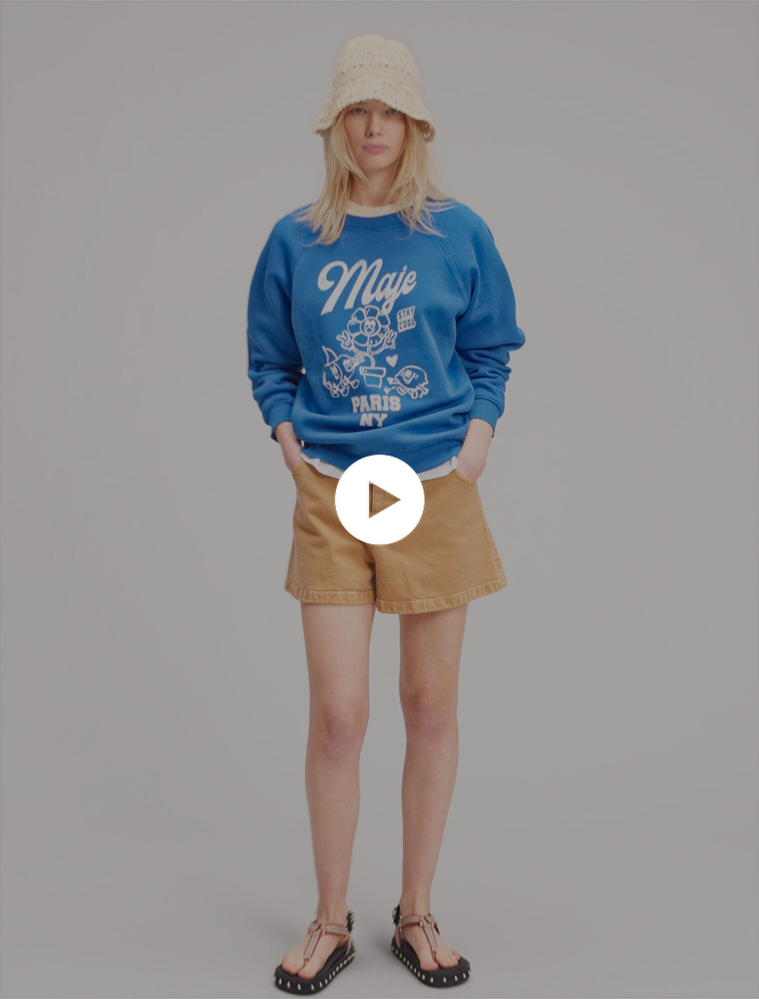Short en denim